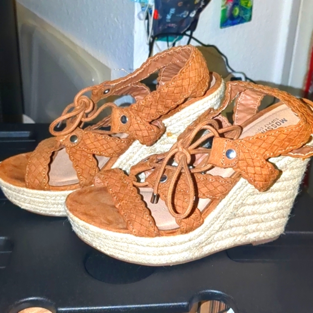 Mossimo (Target), Suede, platform sandals, 8M